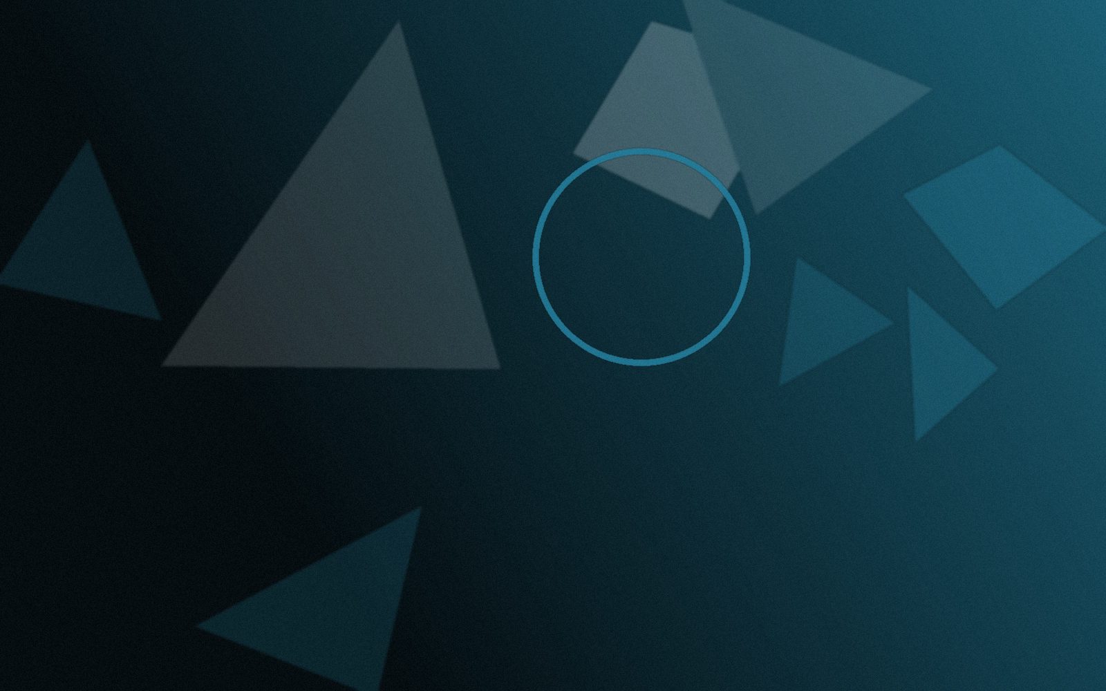 Abstract brand-toned composition representing a systems implementation project